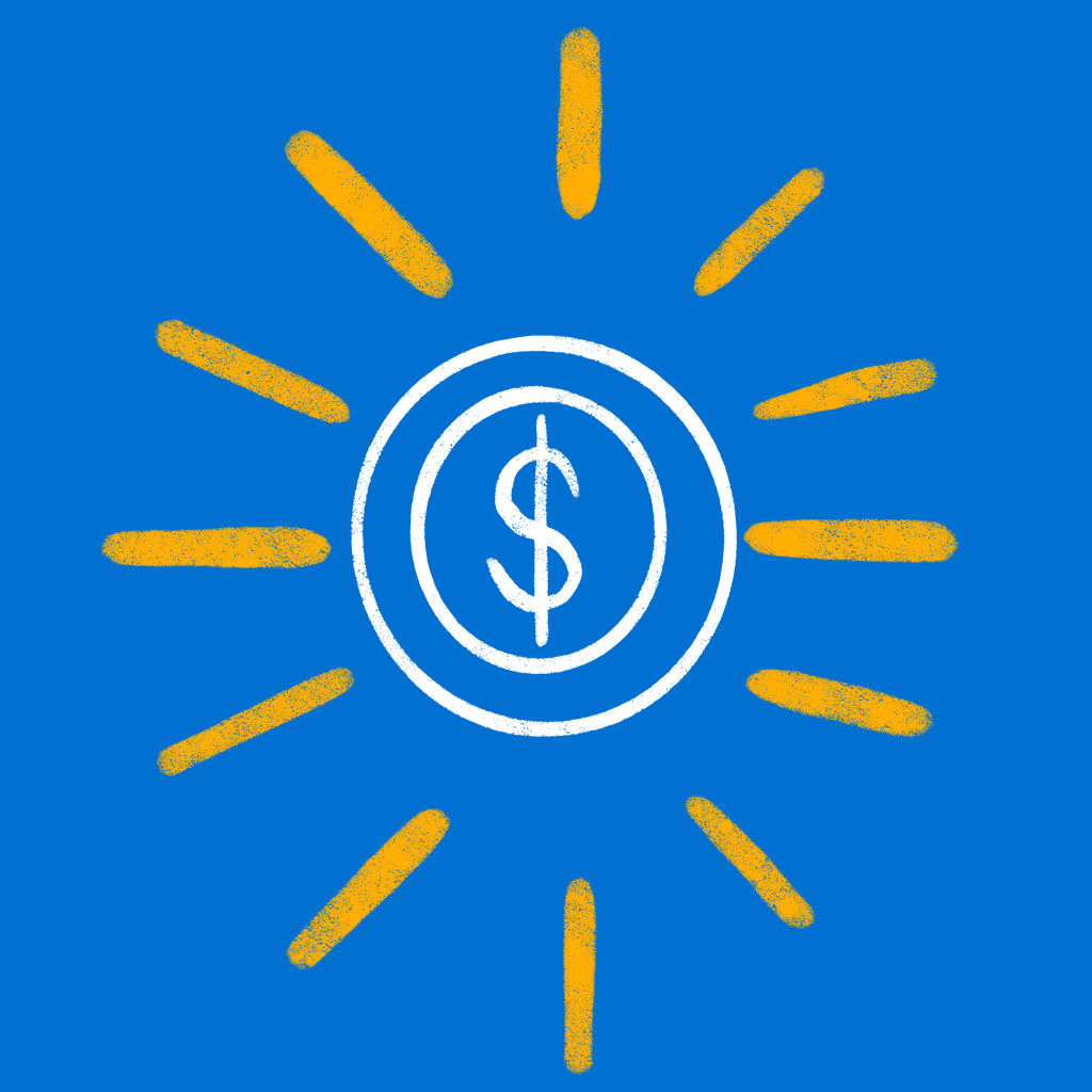 Cartoon dollar sign