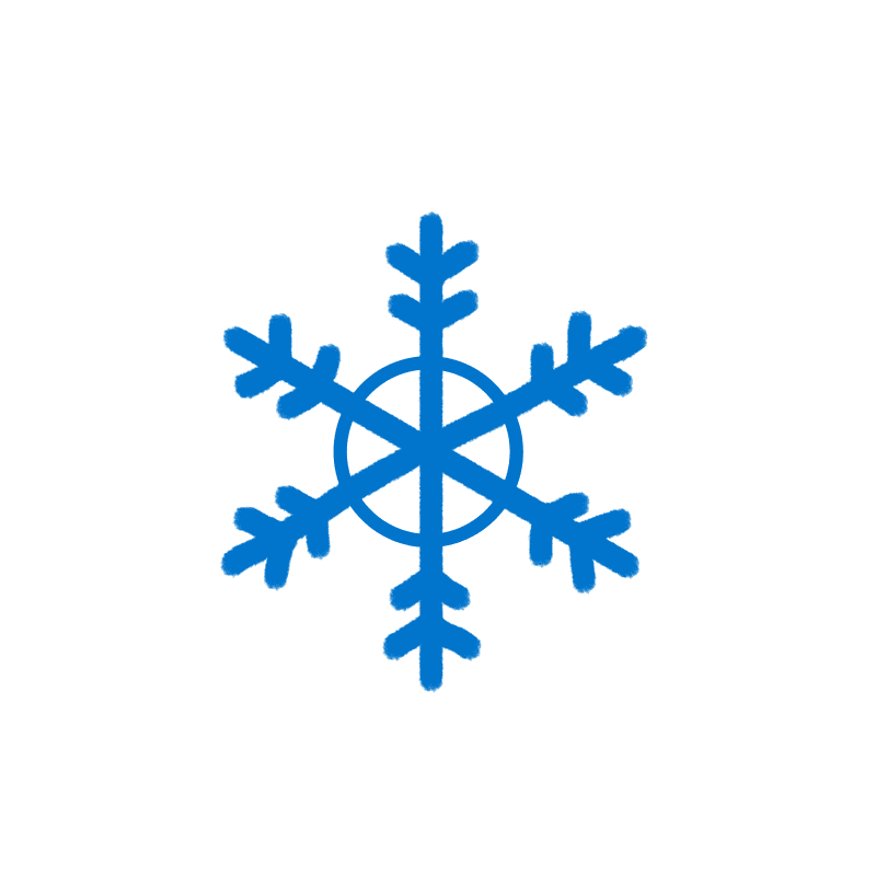 Cartoon snowflake