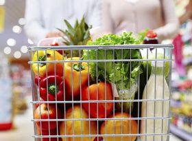 Groceries in Shopping Trolley