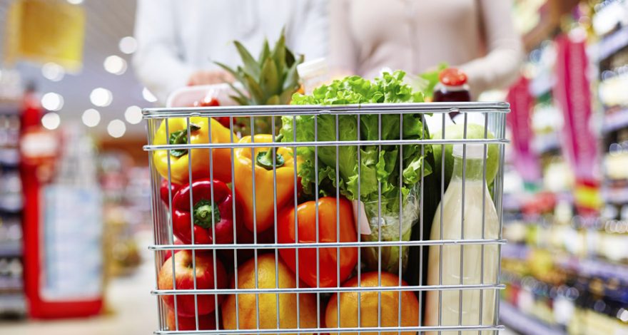 Groceries in Shopping Trolley