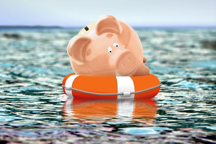 Piggy on a float