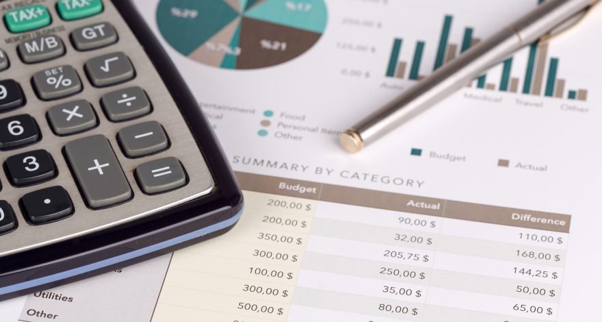 Financial Graph with Calculator