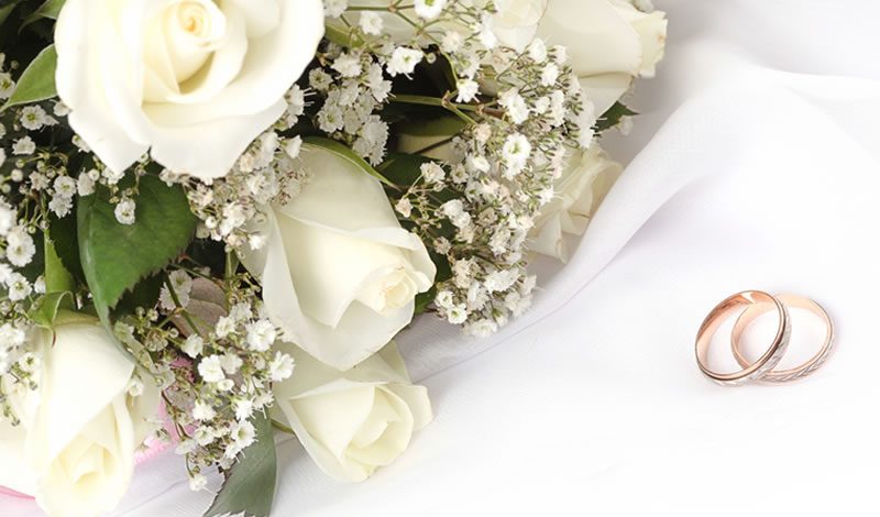 Wedding Bouquet with Wedding Ring